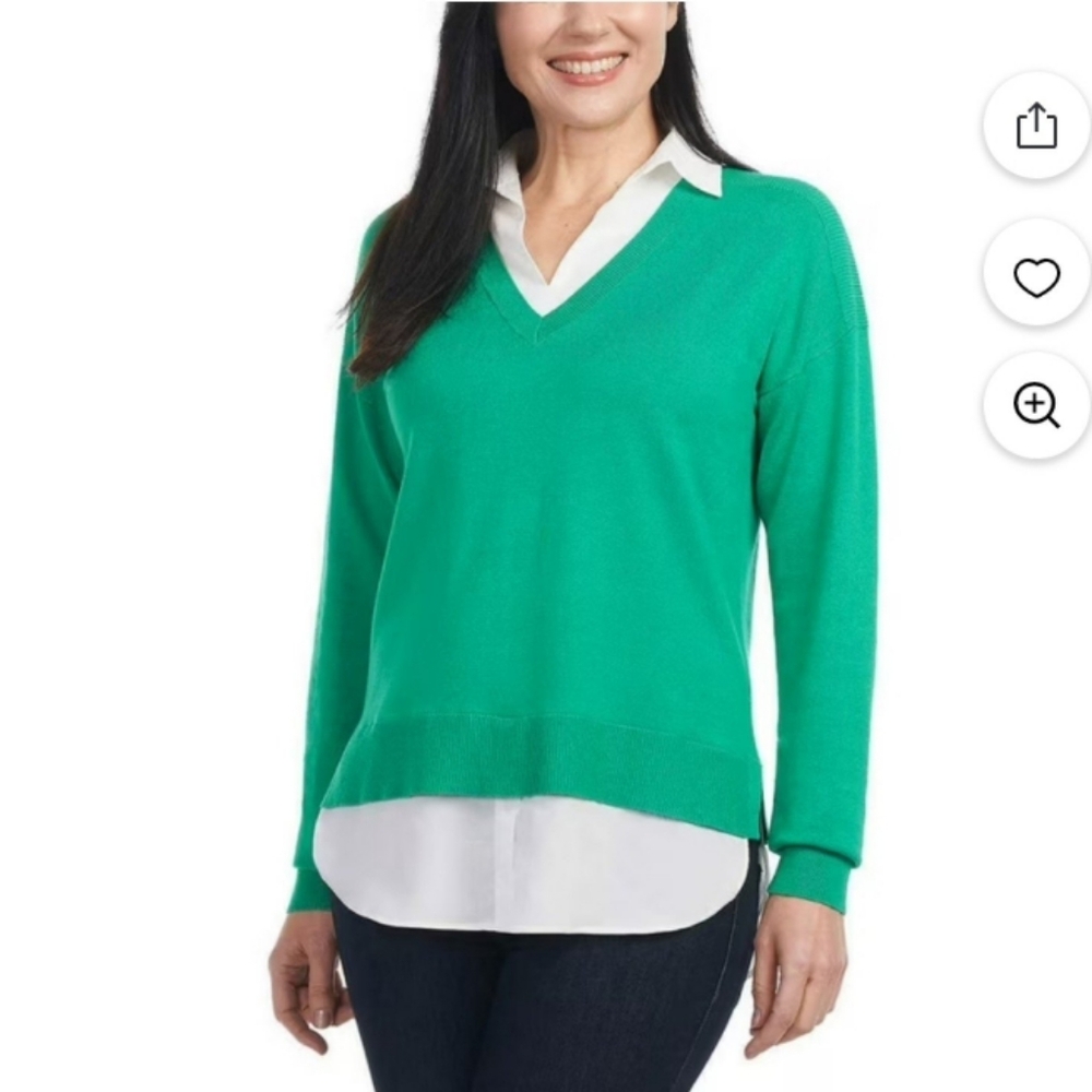 Hilary Radley Ladies V-Neck Sweater